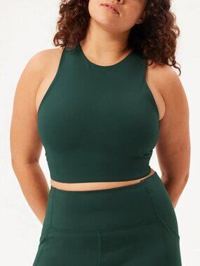 [Girlfriend Collective] Dylan Bra Moss Green XXL